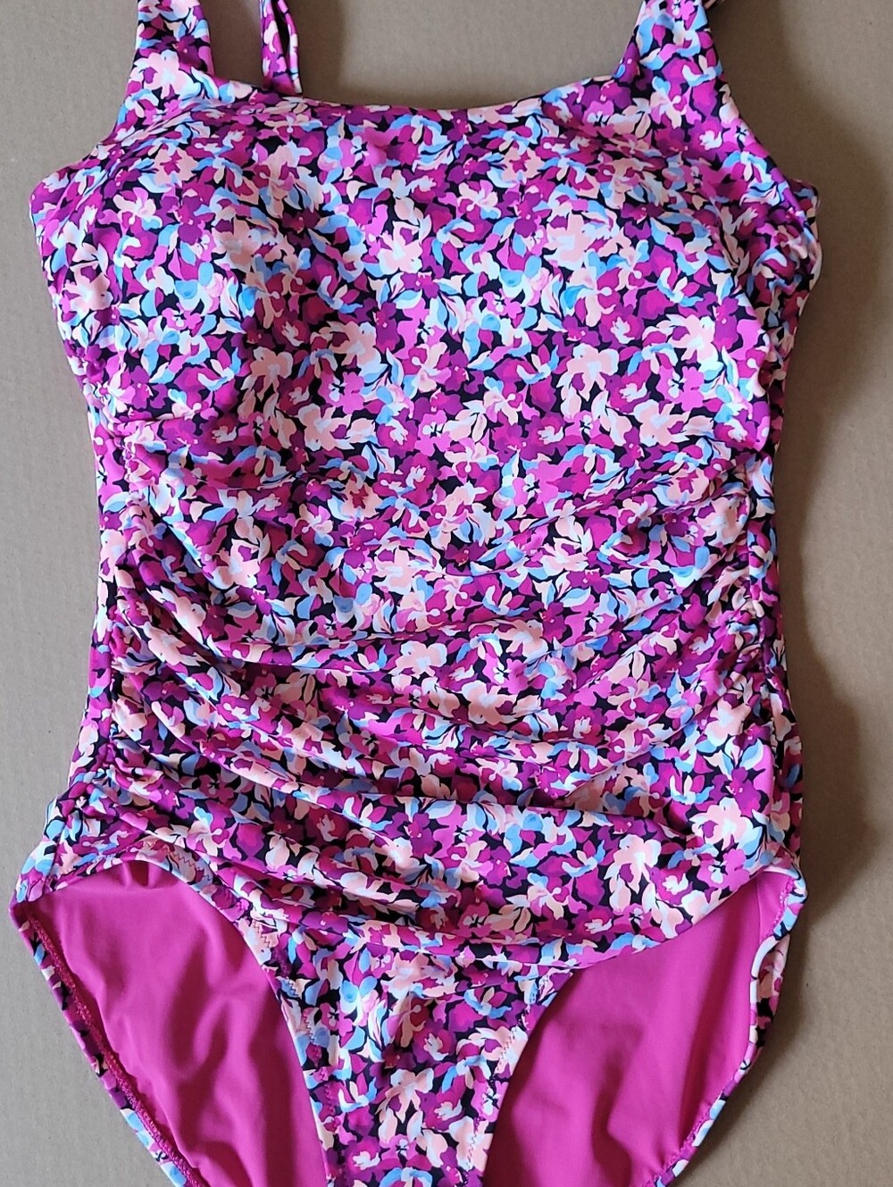 Athleta Pink Floral-Patterned One Pice Swimsuit